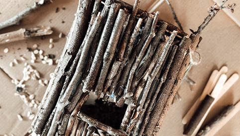 Humana DIY Upcycling Vogelhaus Anleitung Basteln mit Kindern