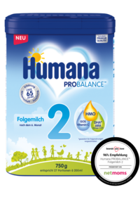 Humana Folgemilch 2 750 g netmoms