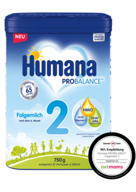 Humana Folgemilch 2 750 g netmoms