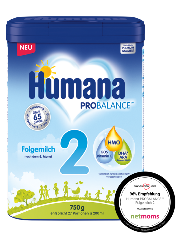 Humana Folgemilch 2 750 g netmoms