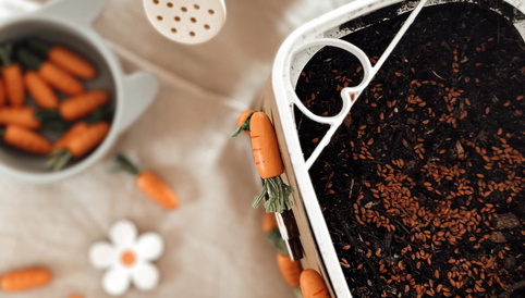 Humana DIY Upcycling Kressebeet Basteln mit Kindern