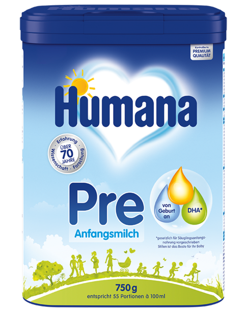 Humana Pre Anfangsmilch – getestet von Öko-Test (11/2024) | Ab Geburt geeignet