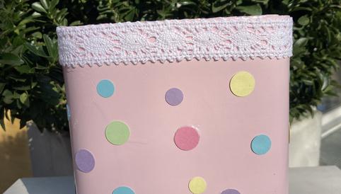 Humana DIY Upcycling Blumentopf basteln mit Kindern Geschenk