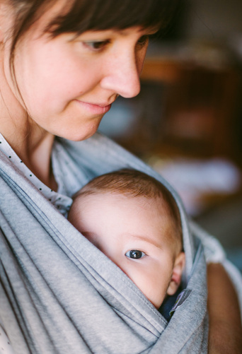 sweet mother and her cut baby