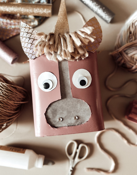 Humana DIY Upcycling Einhorn Laterne Basteln mit Kindern 
